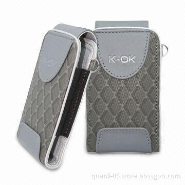 Case for iPod, Made of Genuine Leather or PU and Suitable for All Mobile Phone Models